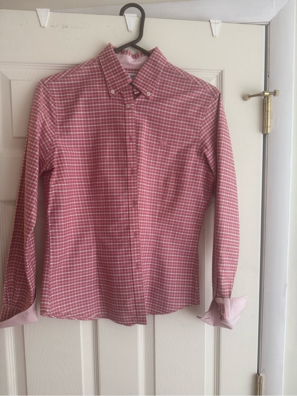 Brooks Brothers Red-Pink Check Button-Down Shirt